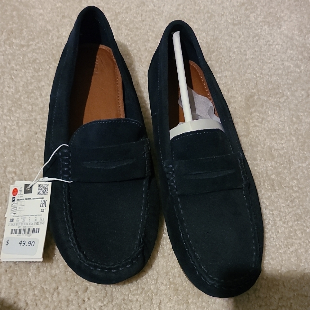 Boy's Navy Loafers